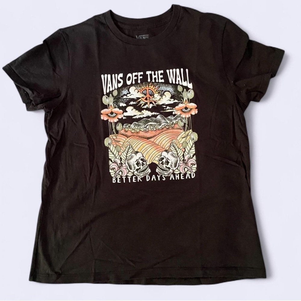 Vans Black Tee with Vibrant Graphic